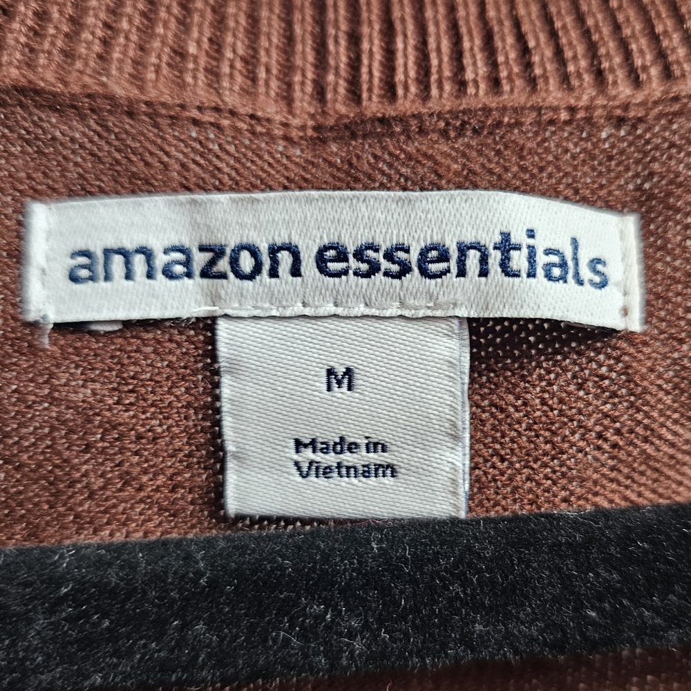 Amazon Essentials Rust Brown Sweater - image 3